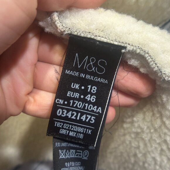 EUC Marks & Spencer Premium Wool Rich Jacket UK Women's Size 18 - Picture 11 of 15